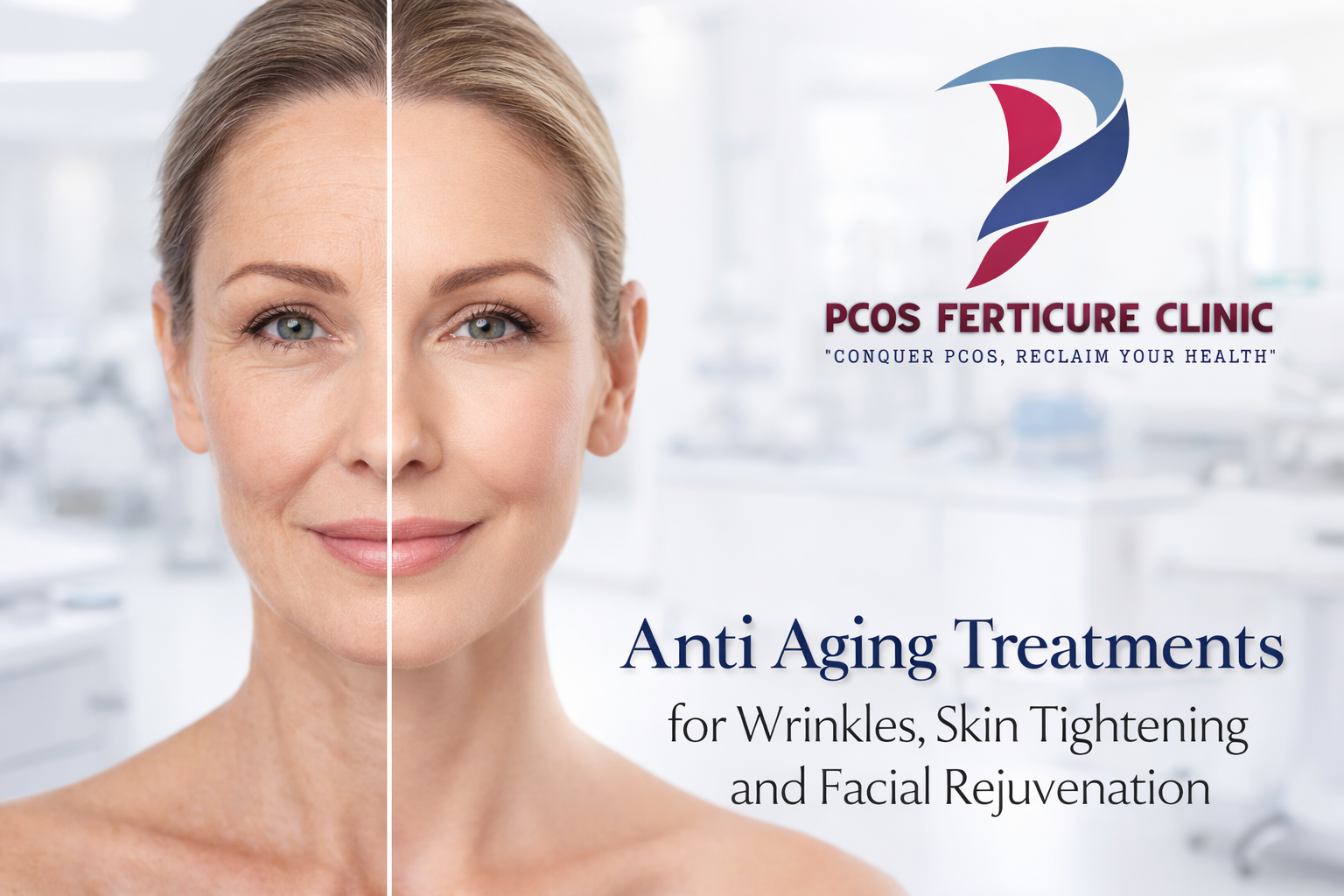 Anti aging treatment for wrinkles skin tightening and facial rejuvenation